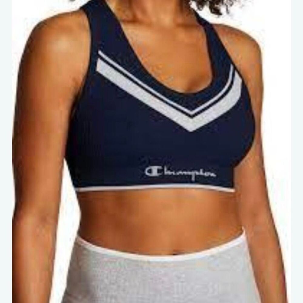 Champion Women's Navy and Blue Bra